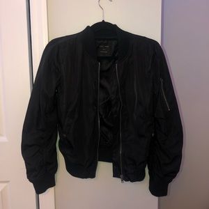 Black Bomber Jacket